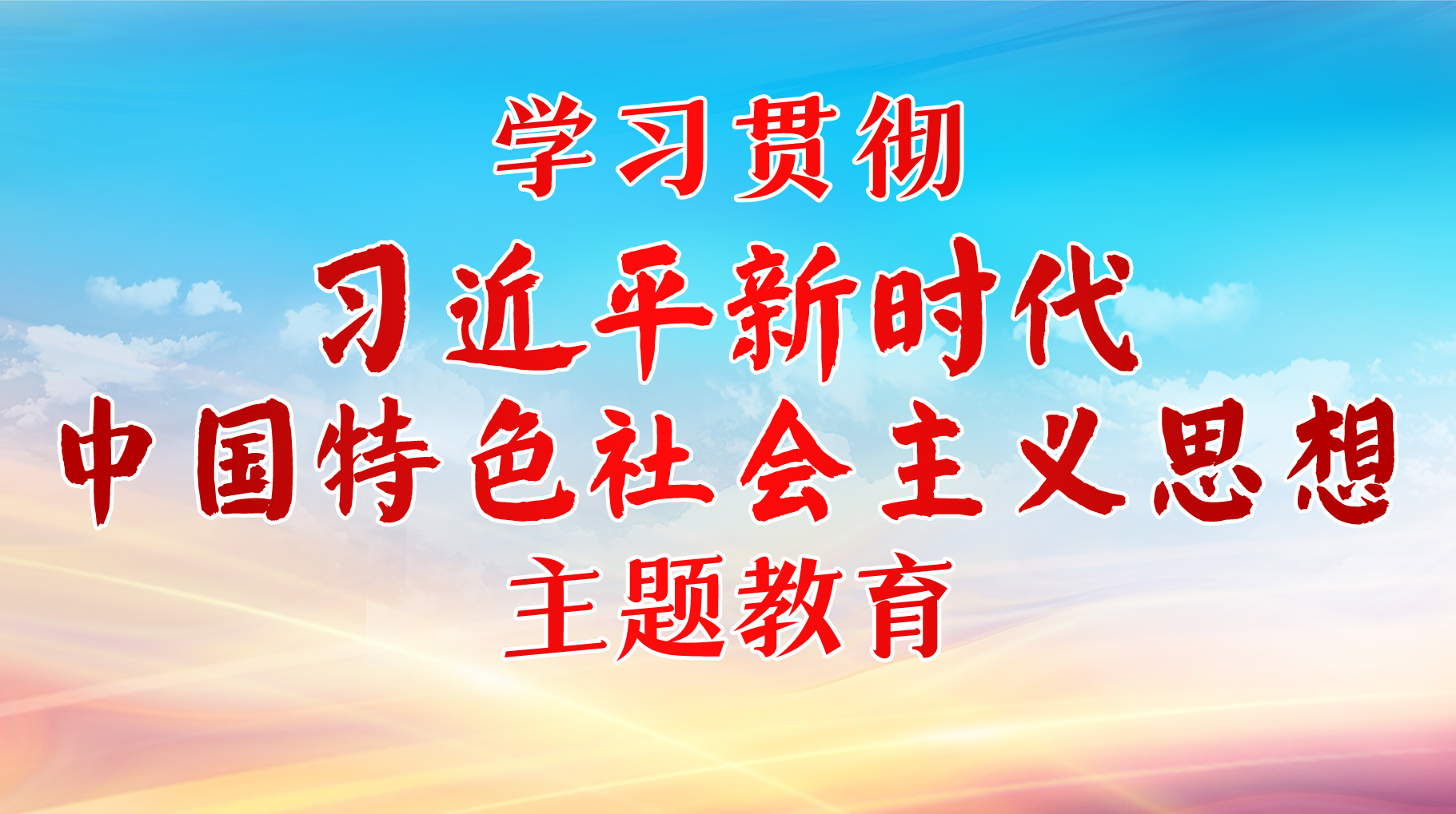 學習貫徹習近平新時代中國特色社會主義思想主題教育